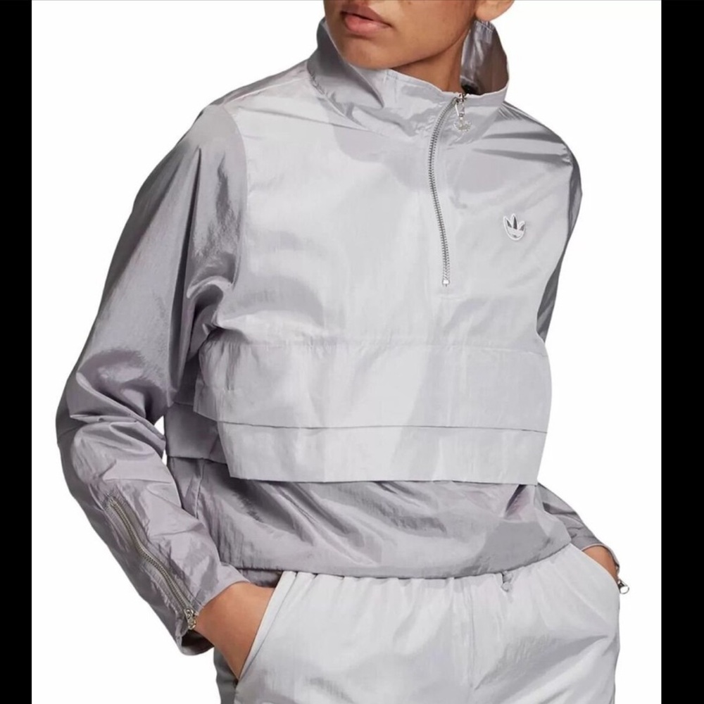 Adidas Originals Layered Quarter Zip Track Jacket